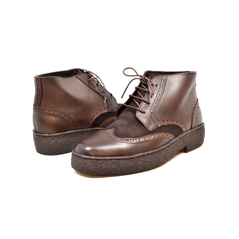 British Walkers Playboy Wingtip Men's Limited Edition Brown Leather and Suede Shoes view 1