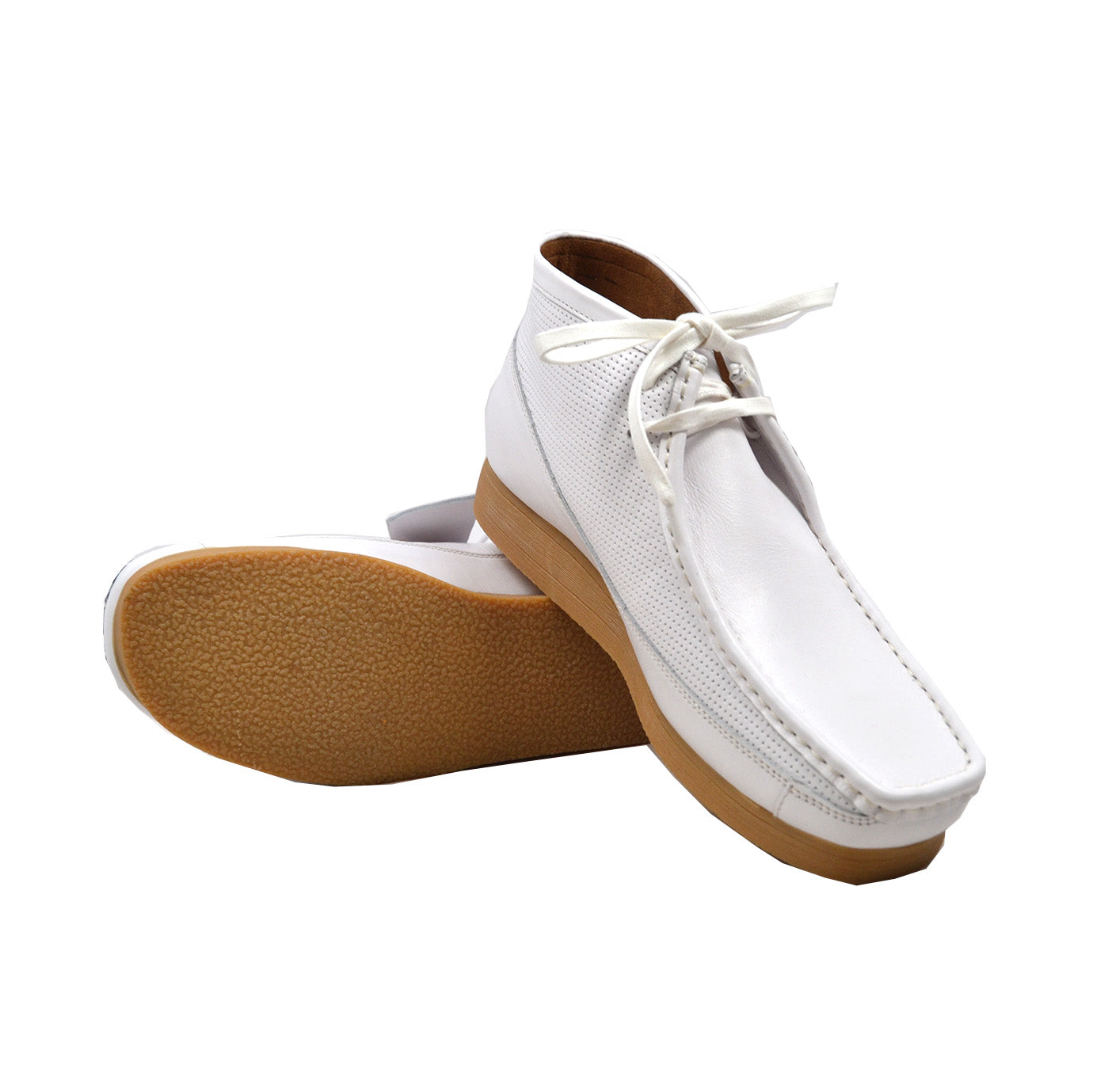 British Walkers White Affair Men's All White Leather Shoes view 20