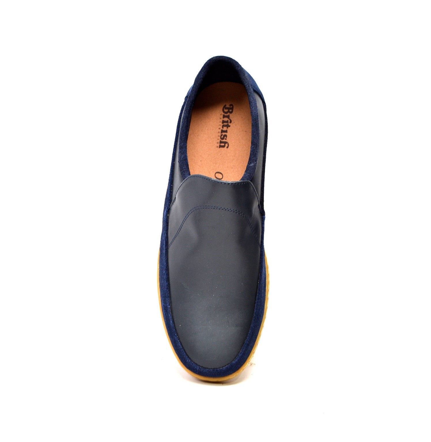 British Walkers Norwich Men's Black Suede and Leather Slip On Shoes view 15