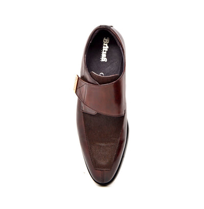 British Walkers Master Men's Black Leather and Pony Skin Strap Dress Shoes view 6