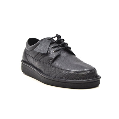 British Walkers Men's Black Leather Retro Oxford Lace Up Shoes view 2