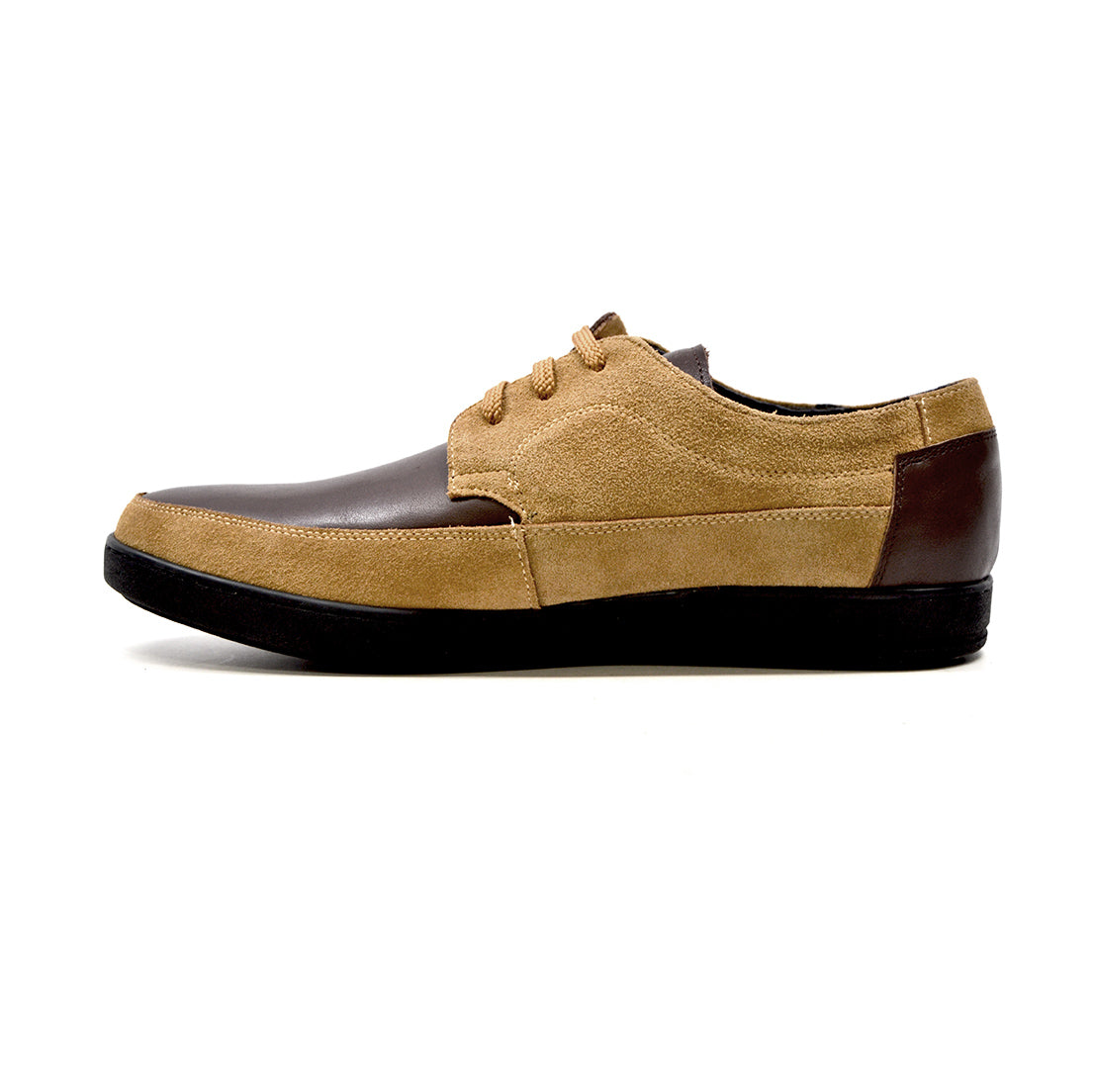 British Walkers Bristol Men's Vintage Black Leather and Suede Lace Up Shoes view 44