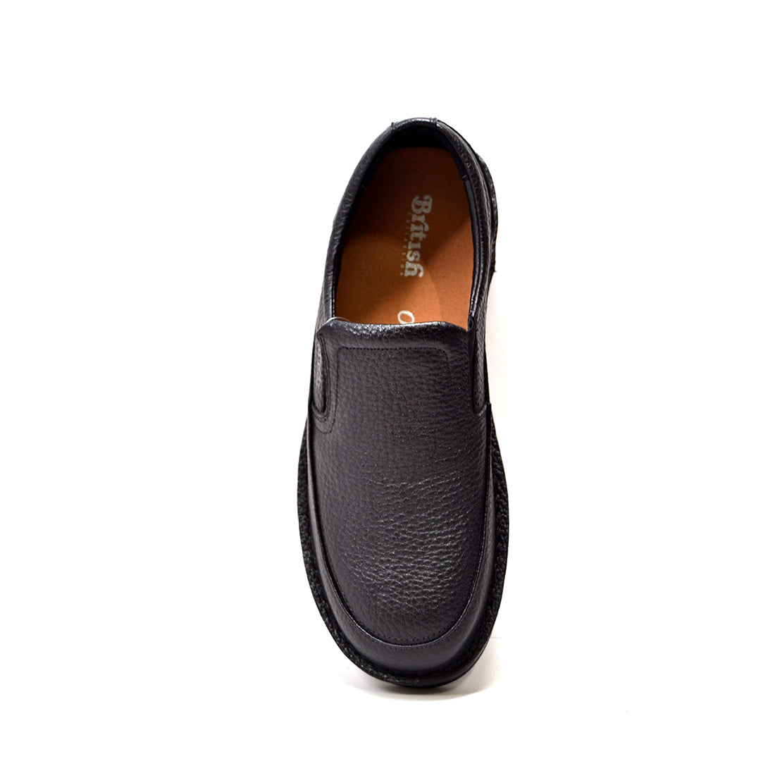British Walkers Nottingham Men's Black Leather Everyday Slip On Shoes view 10