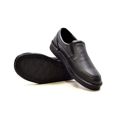 British Walkers Nottingham Men's Black Leather Everyday Slip On Shoes view 16