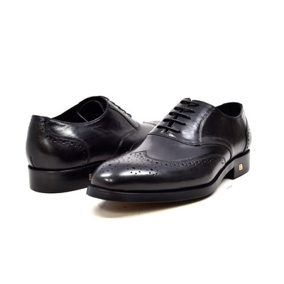 British Walkers Adam Men's Black Leather Oxford Dress Shoes view 2