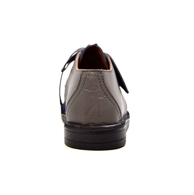 British Walkers Kingston Men's Black and Grey Split Toe Leather and Suede Lace Up Shoes view 50