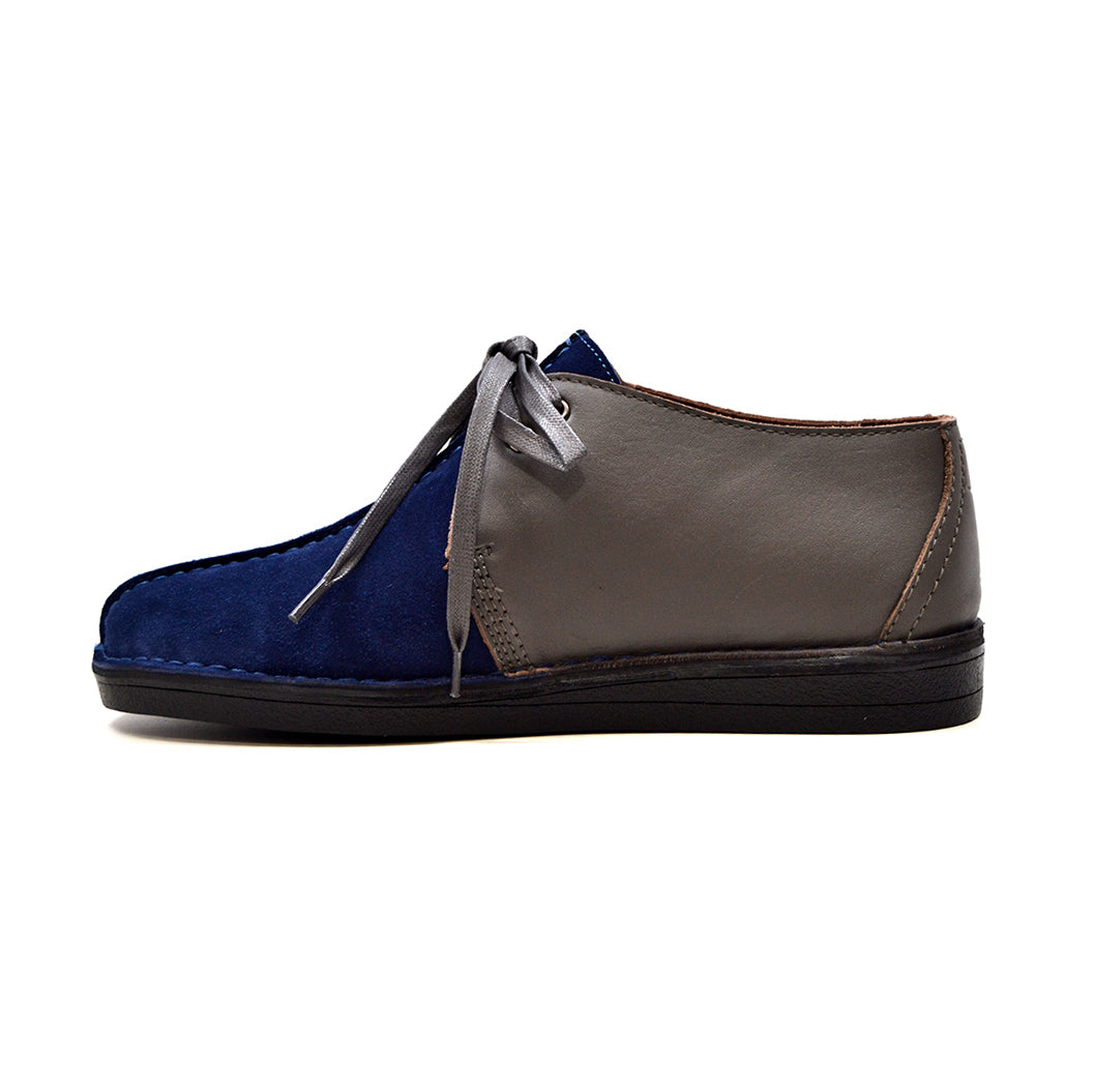 British Walkers Kingston Men's Black and Grey Split Toe Leather and Suede Lace Up Shoes view 51