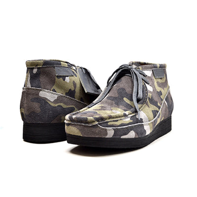 British Walkers New Castle Men's Gray Camouflage Print Casual Shoes view 1