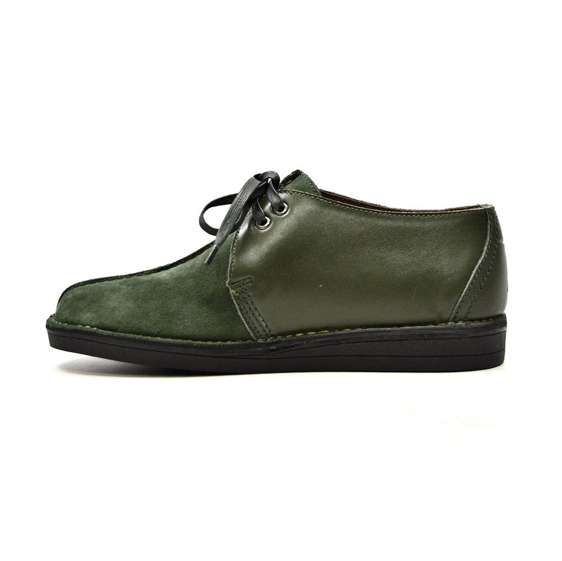 British Walkers Kingston Men's Black and Grey Split Toe Leather and Suede Lace Up Shoes view 59
