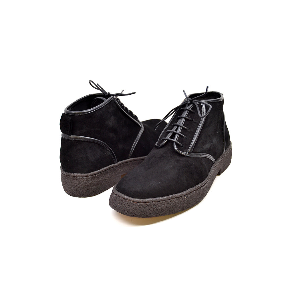 British Walkers Playboy Kaydence Men's Black Lamb Suede Chukka Boots view 1