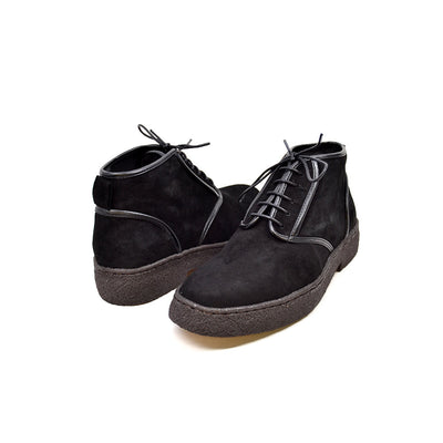 British Walkers Playboy Kaydence Men's Black Lamb Suede Chukka Boots view 1