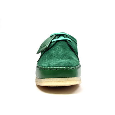British Walkers Somerset Men's Low Aqua Blue Handcrafted Suede Lace Up Shoes view 53