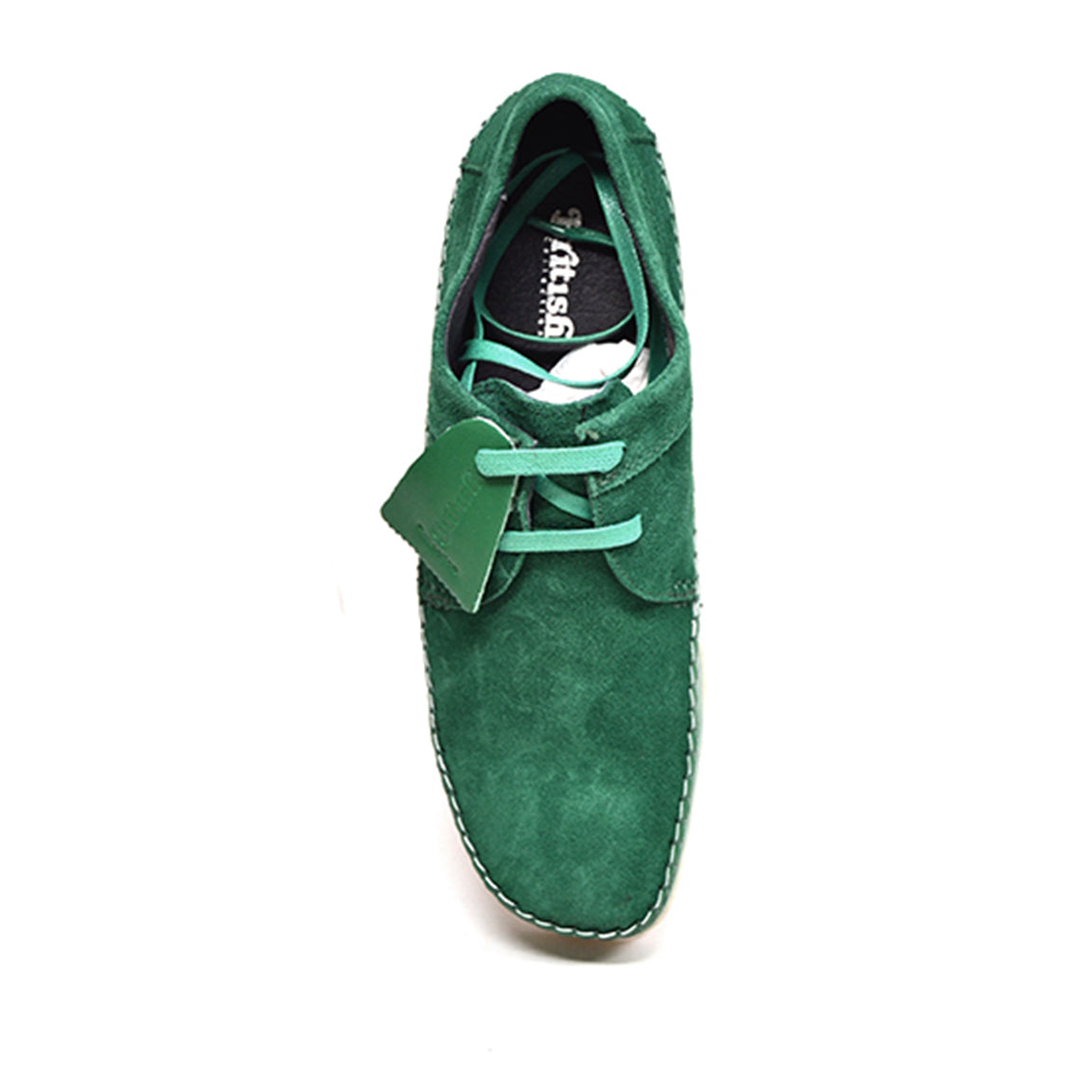 British Walkers Somerset Men's Low Aqua Blue Handcrafted Suede Lace Up Shoes view 57