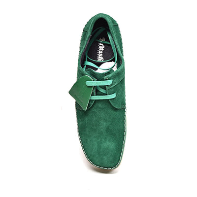 British Walkers Somerset Men's Low Aqua Blue Handcrafted Suede Lace Up Shoes view 57