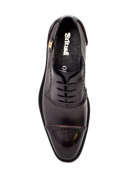 British Walkers Executive Men's Black Leather Oxford Lace Up Dress Shoes view 9