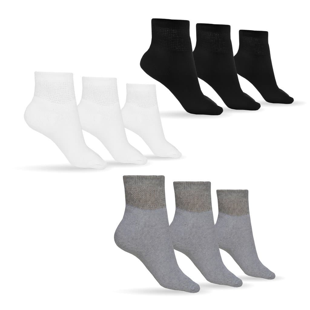 Men's Cotton Diabetic Ankle Socks (Assorted) – product view 1