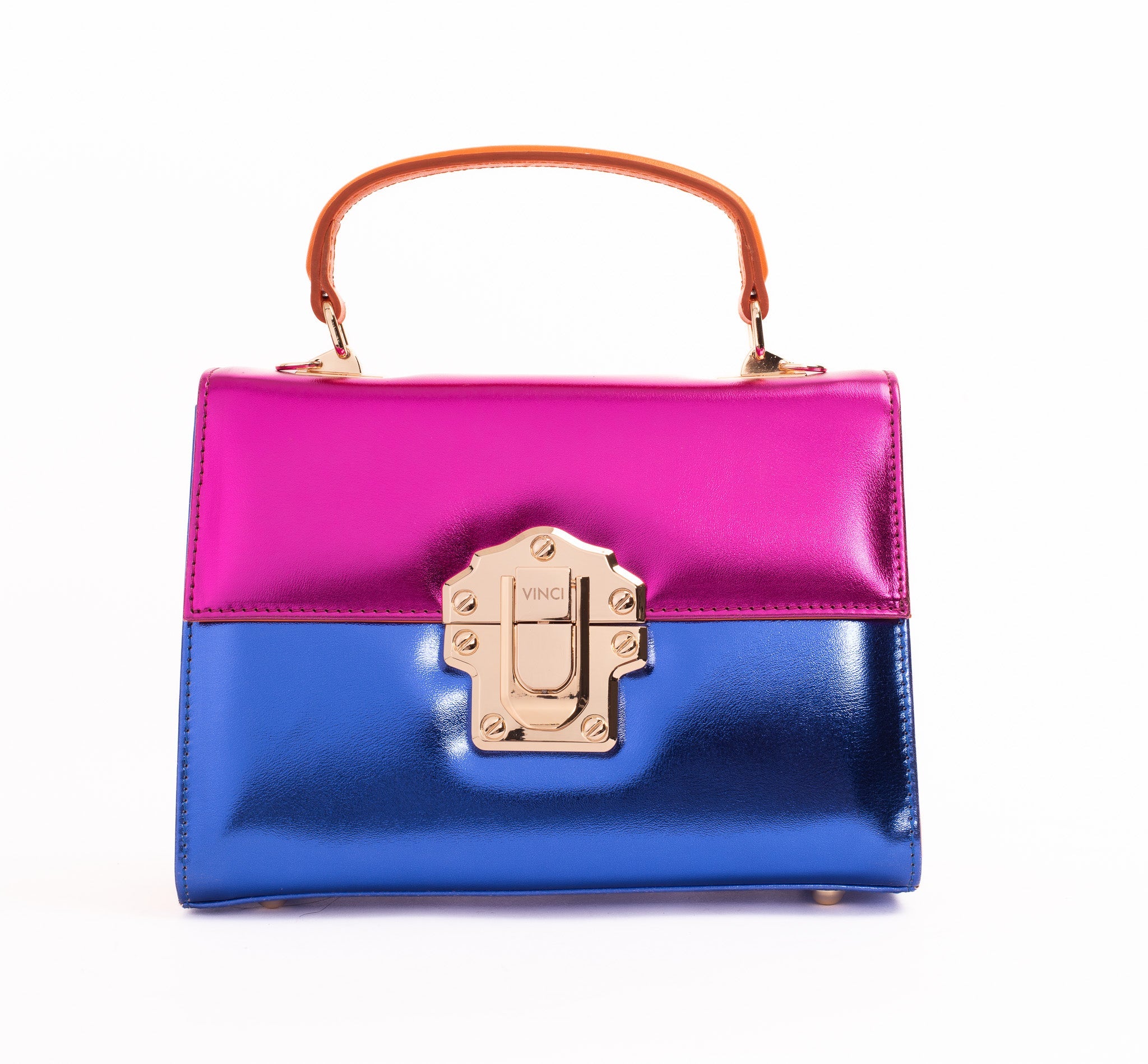 The Duffryn Fuchsia Leather Handbag