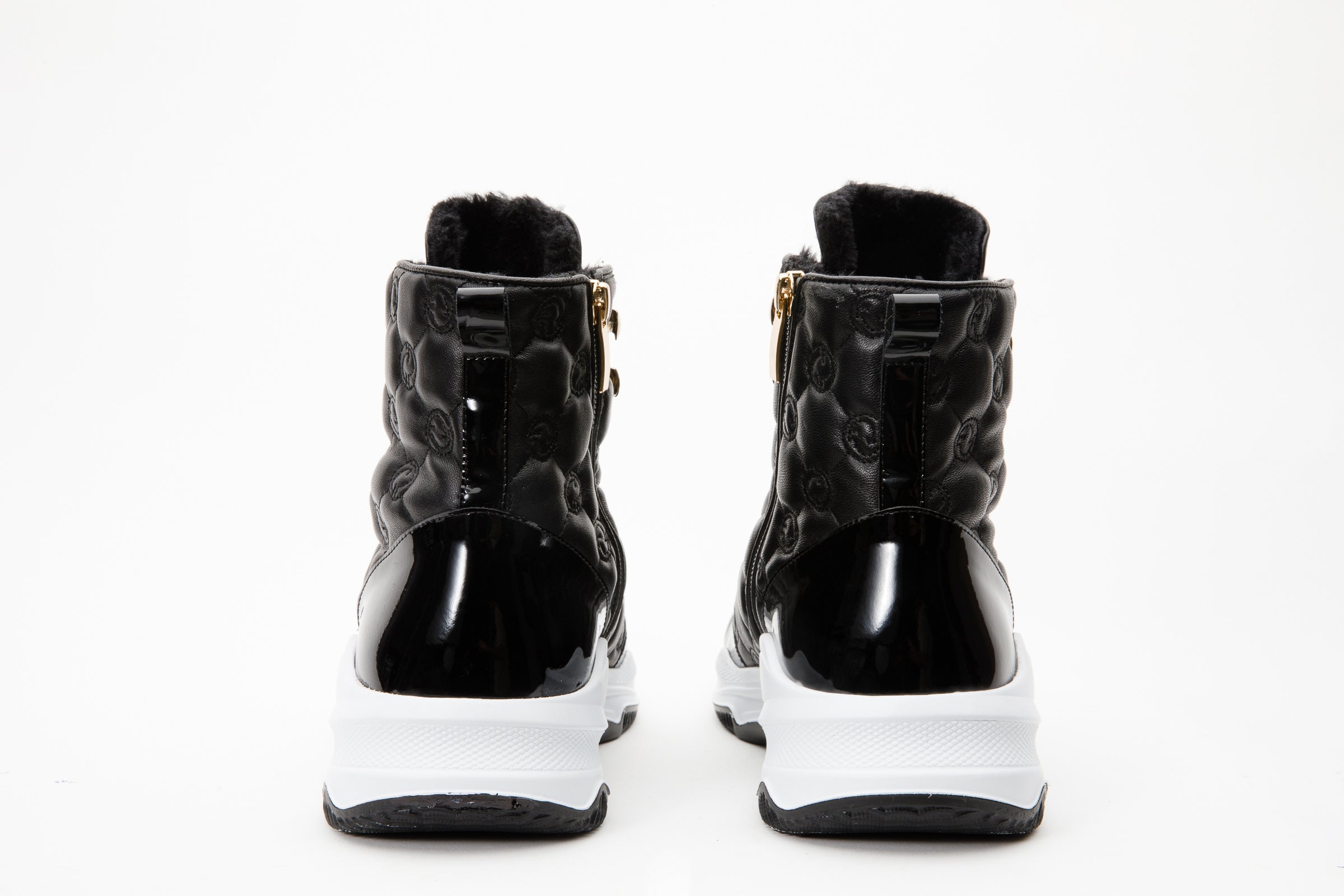The Cambridge Black Quilted Leather Ankle Women Boot Final Sale!