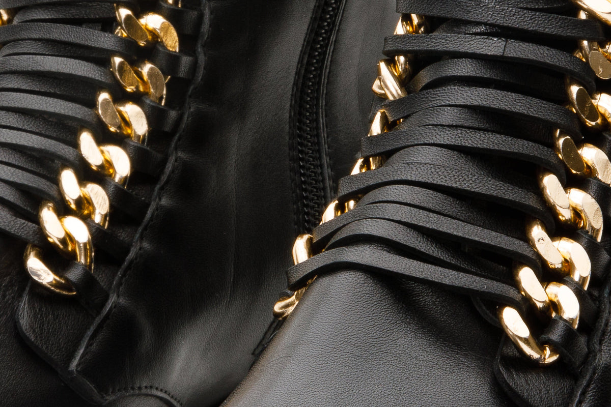 Vinci Leather The Tuna Black Leather Mid Calf Women Boot – product view 5