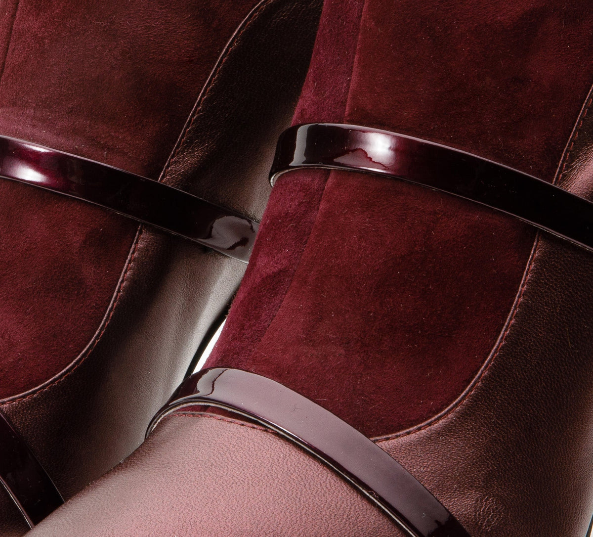 Vinci Leather The Manila Burgundy Leather Ankle Women Boot – product view 3
