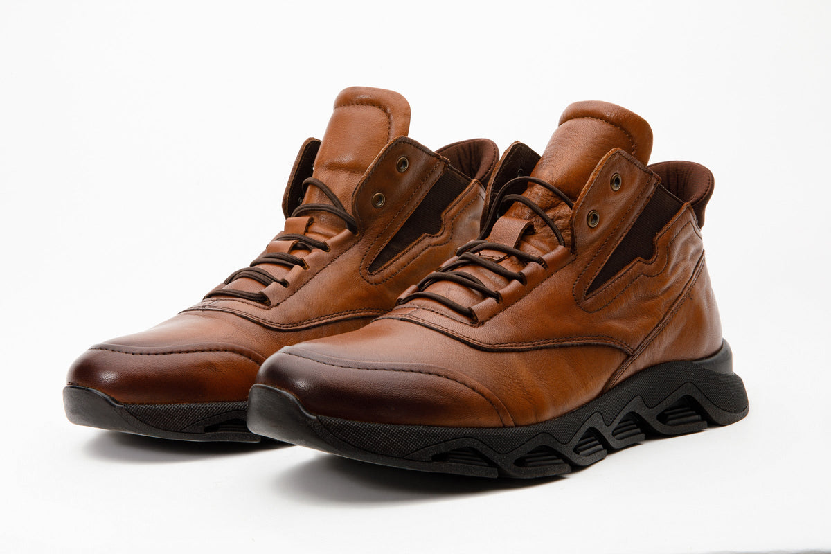 Vinci Leather The Montana Tan Leather Casual Men Boot Final Sale! – product view 3