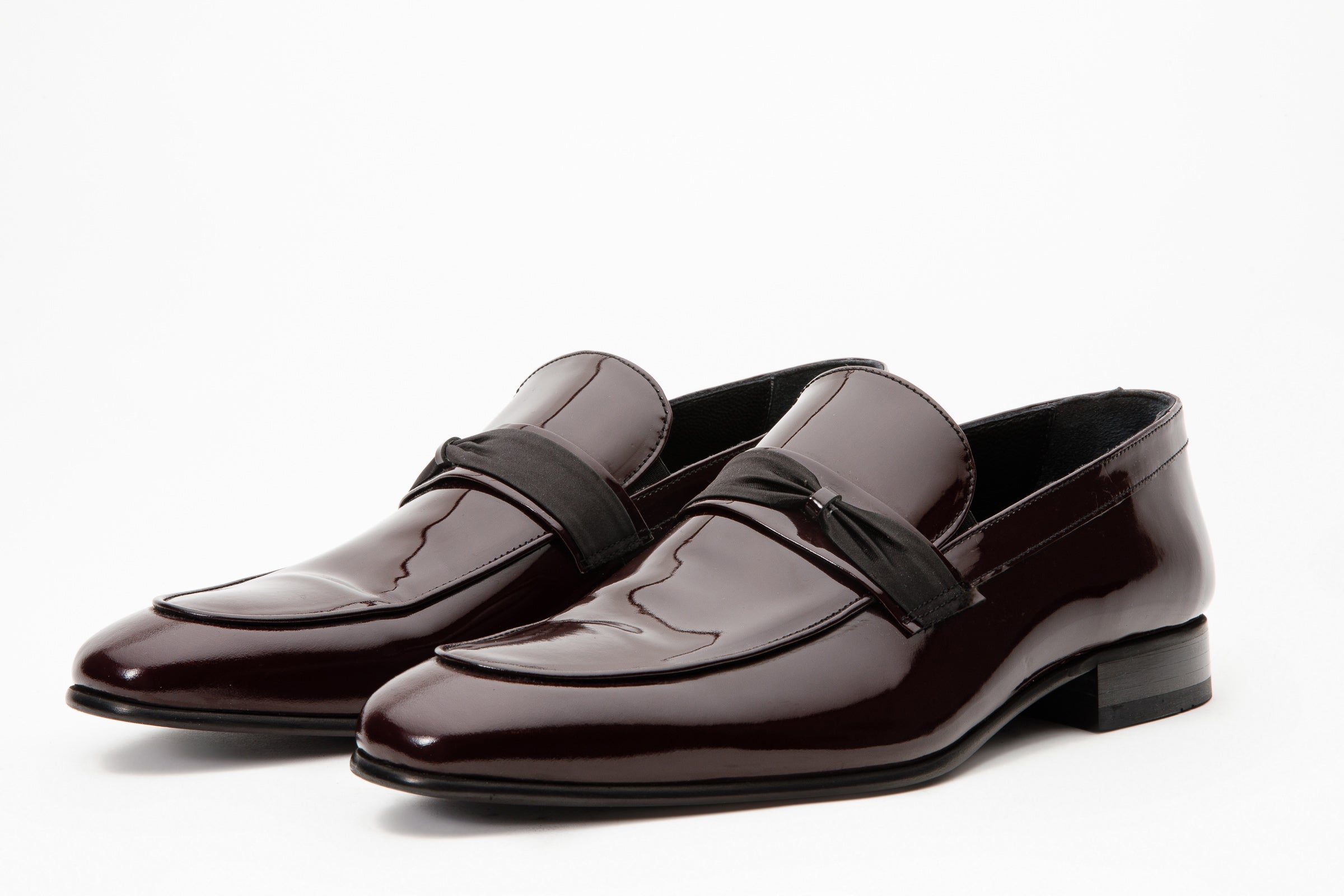 The Dodoma Burgundy Patent Leather Loafer Men Shoe