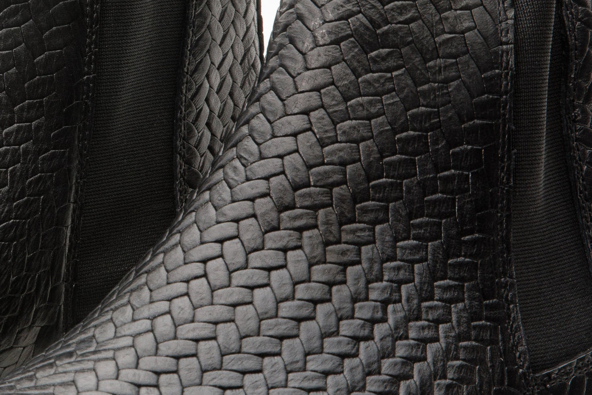 Vinci Leather The Oslo Black Leather Chelsea Men Boot – product view 5