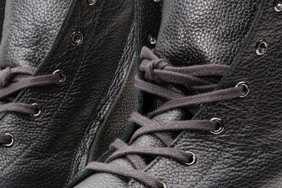 The Kajapati Gray Leather Natural Fur Mid Calf Women Boot