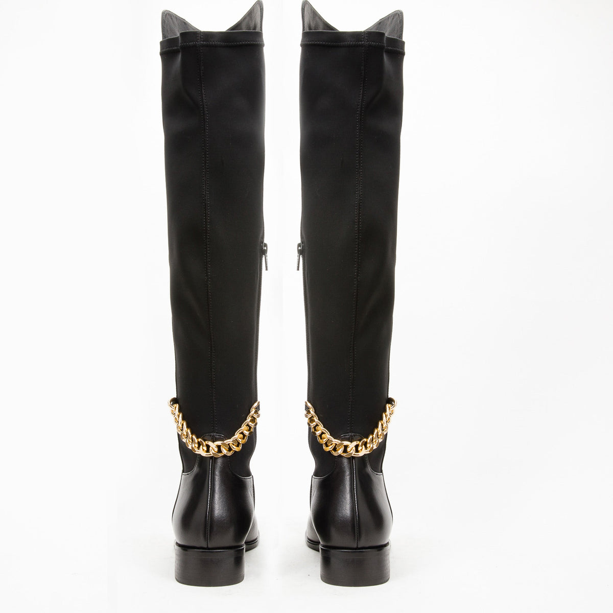 Vinci Leather The Tallin Black Leather Knee High Women Boot – product view 3