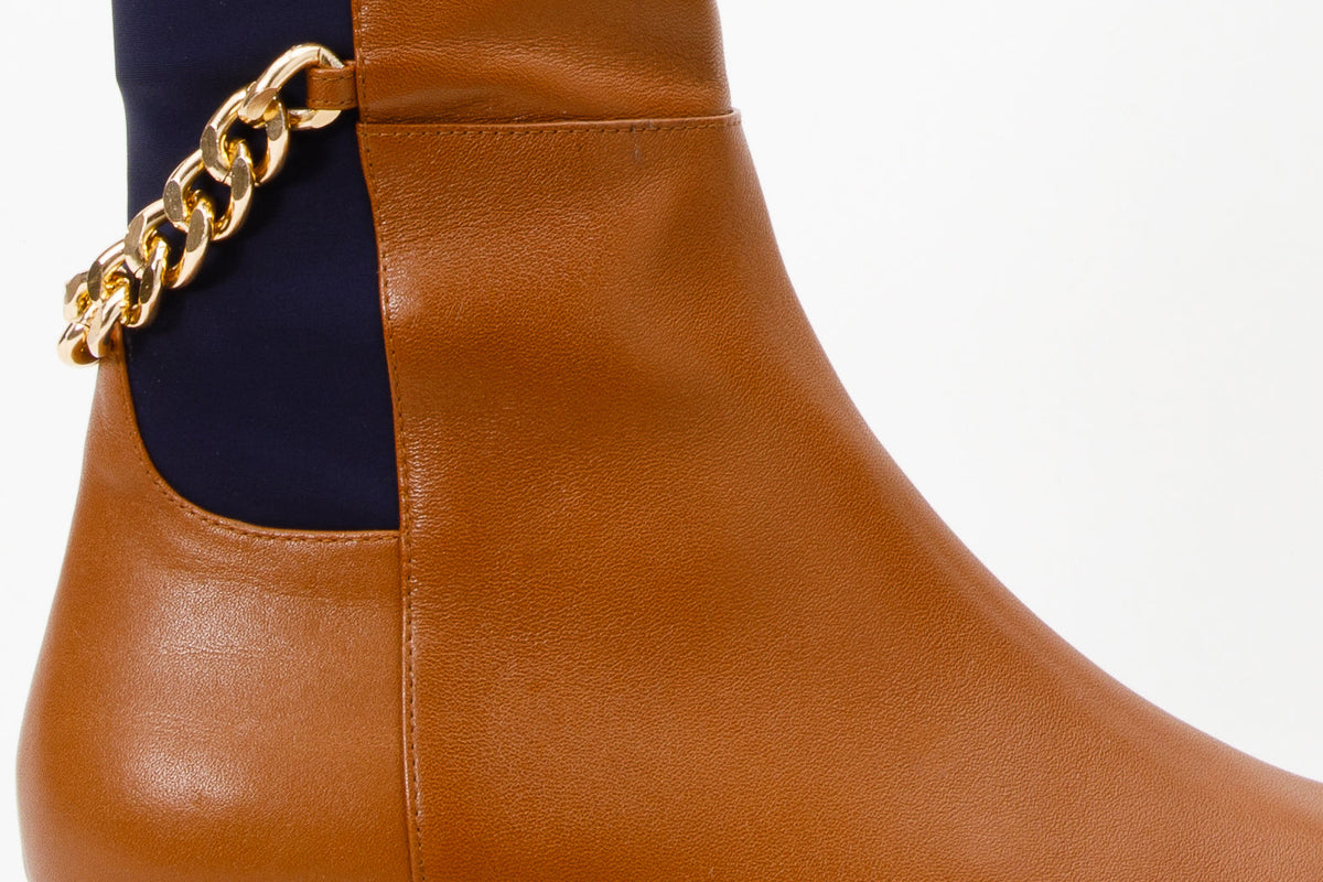 Vinci Leather The Tallin Tan Leather Knee High Women Boot – product view 5