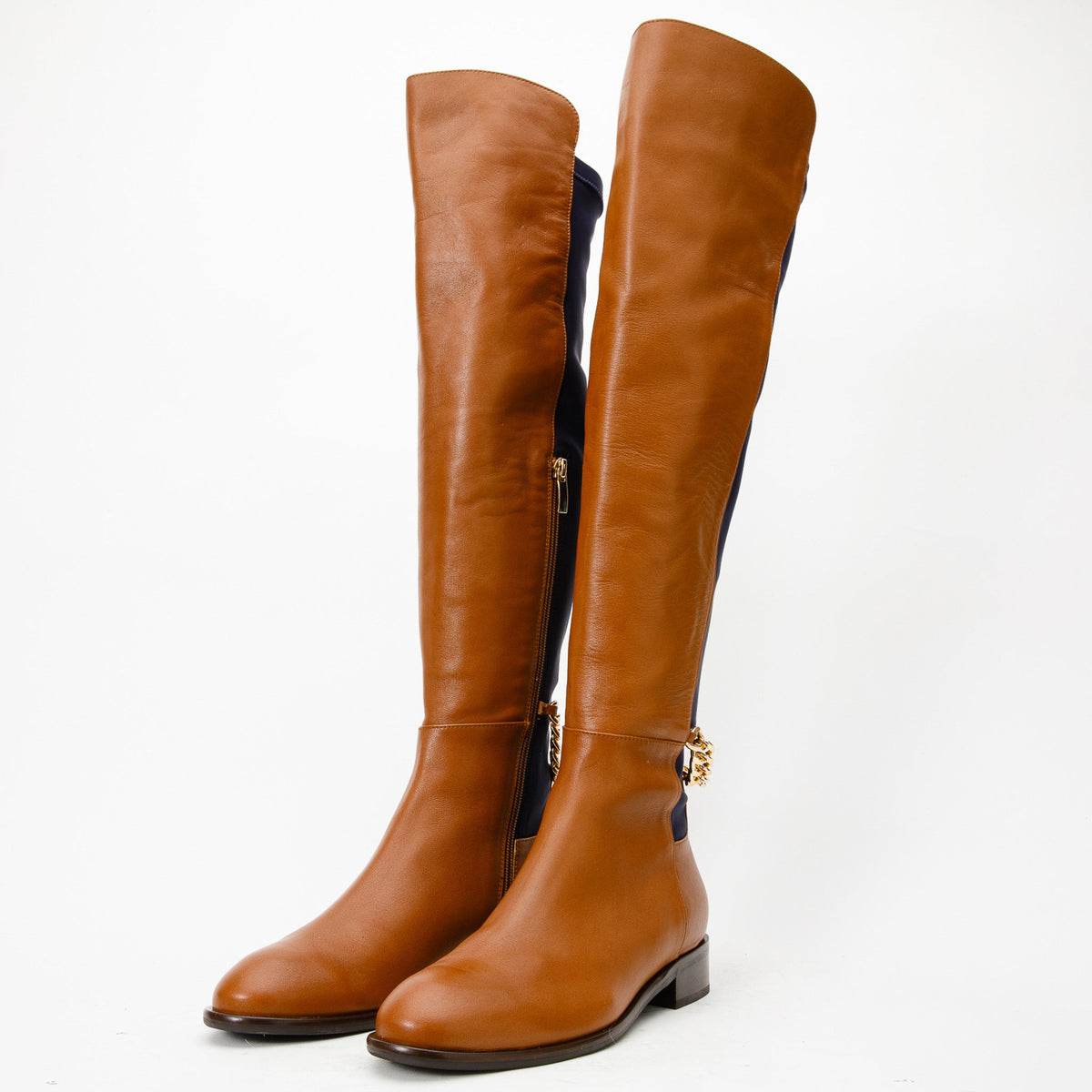 Vinci Leather The Tallin Tan Leather Knee High Women Boot – product view 3