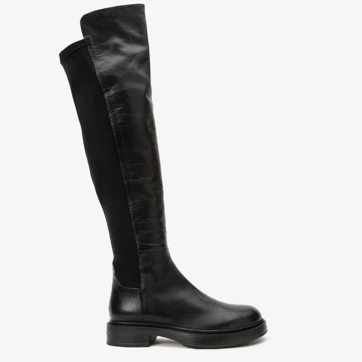 Vinci Leather The Harmony Belle Black Leather Knee High Women Boot – product view 1
