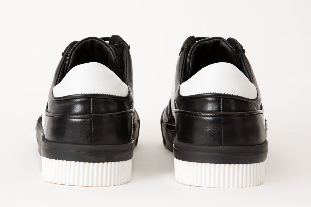 Vinci Leather The Rom Black Leather Men Sneaker – product view 4