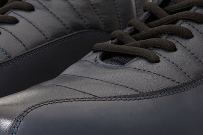The Merter Navy Blue Leather Casual Lace-Up Men Boot Final Sale!