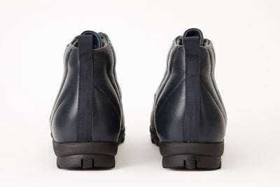 The Merter Navy Blue Leather Casual Lace-Up Men Boot Final Sale!