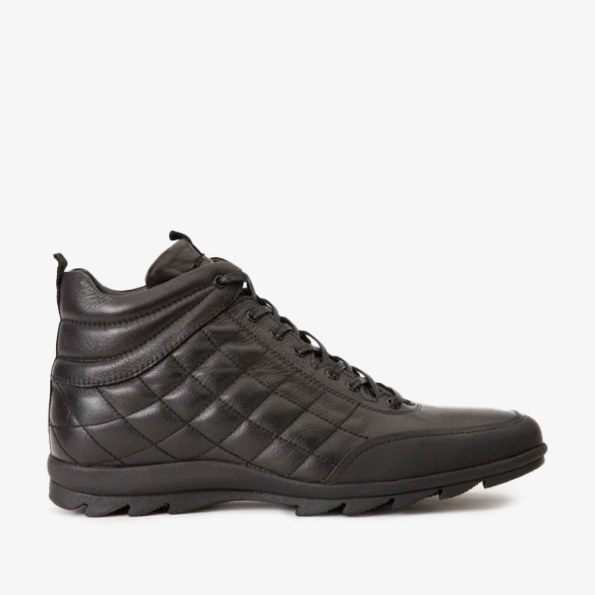 Vinci Leather The Riga Black Leather Casual Lace-Up Men  Boots Final Sale! – product view 1