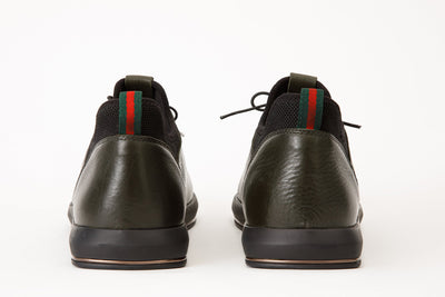 The Hoxton Green Leather Men Sneaker Final Sale!