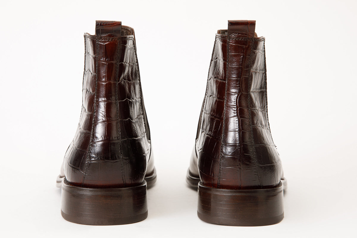 Vinci Leather The Manby Brown Leather Chelsea Men Boot Final Sale! – product view 5