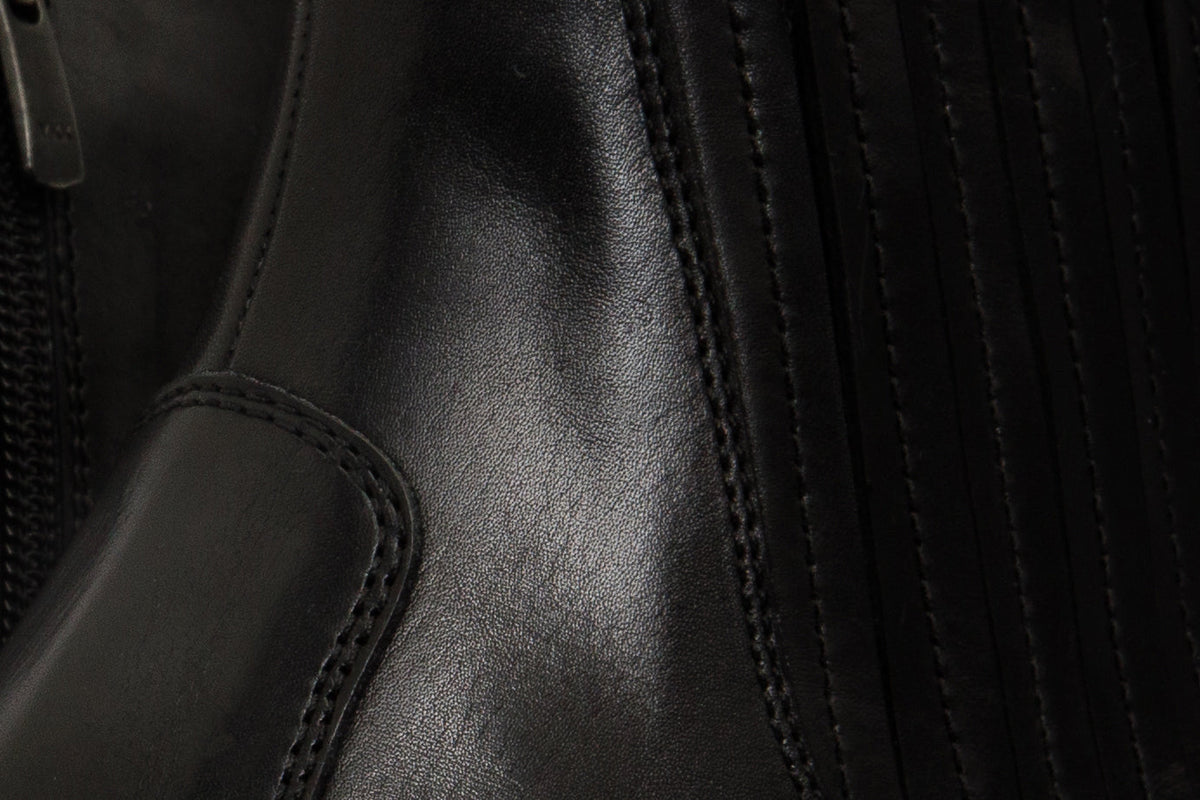 Vinci Leather The Sorhag Black Leather Dress Men Boot – product view 4