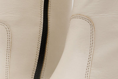The Yako Cream Leather Mid Calf Women Boot Final Sale!