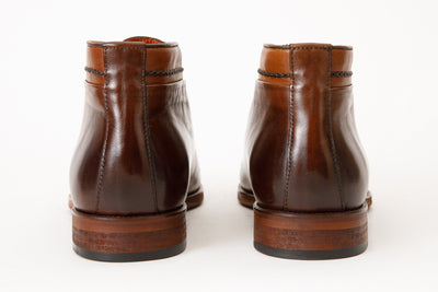 The Rome Tan Leather Oxford Cap-Toe Men Boot