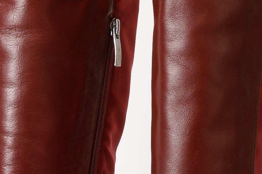 Vinci Leather The  Harmony Belle Burgundy Leather Knee High Women Boot – product view 4