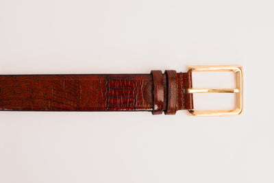 The Bangkok Brown  Calfskin Belt