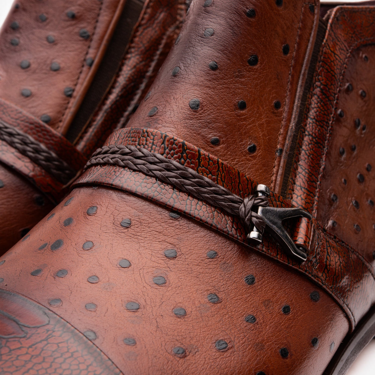 Vinci Leather The Dallas Tan Leather Bit Ankle Zip-Up Dress Men Boot – product view 9