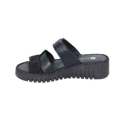 Eric Michael Darien Women’s Leather Wedge Sandal