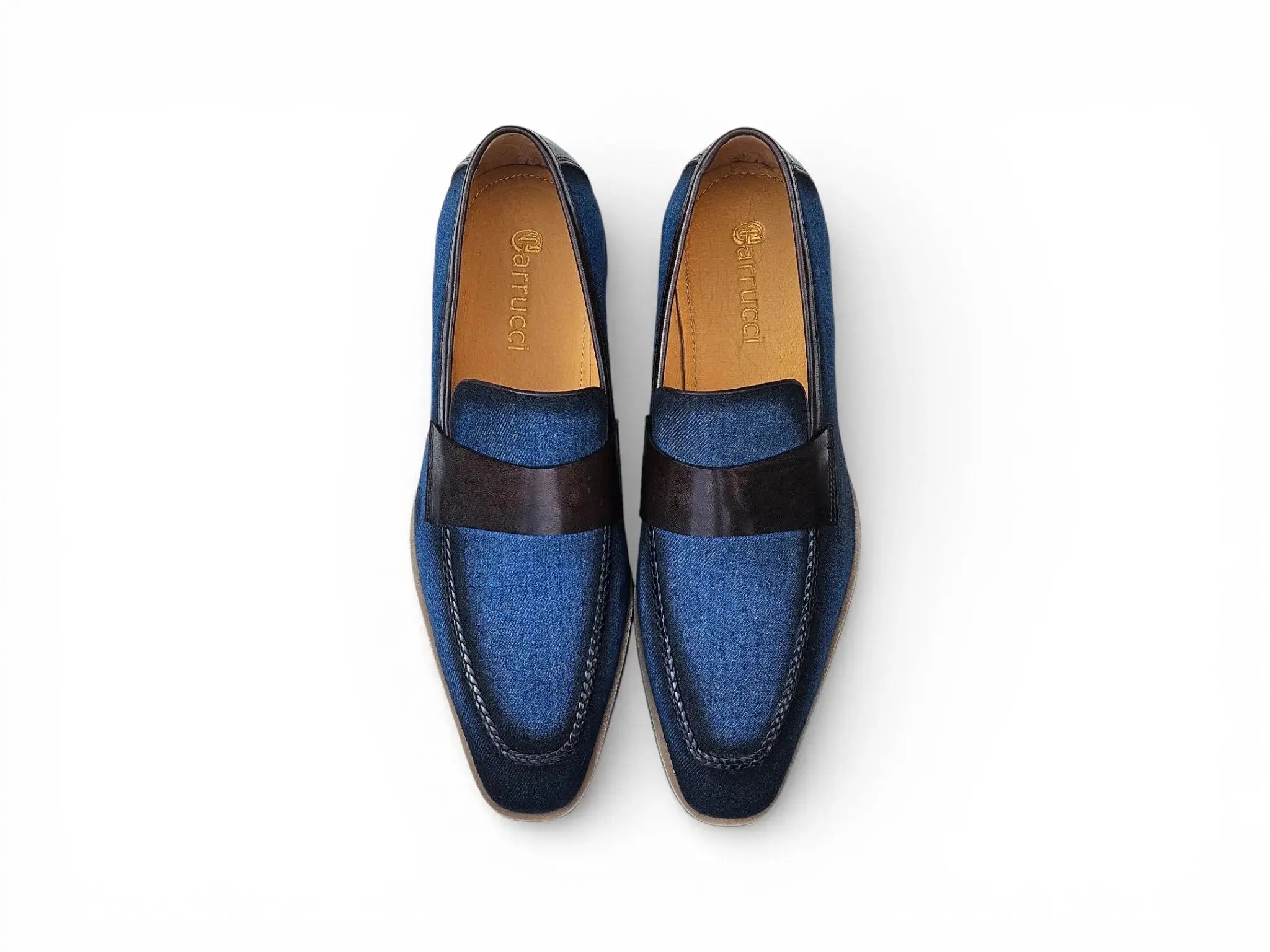 Denim Loafer in Lug Sole Carrucci Shoes Men's