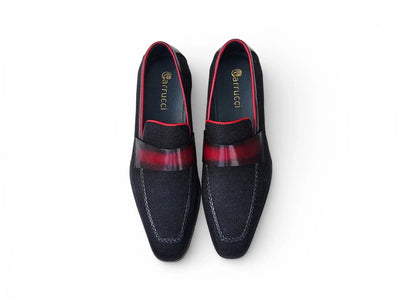 Denim Loafer in Lug Sole Carrucci Shoes Men's