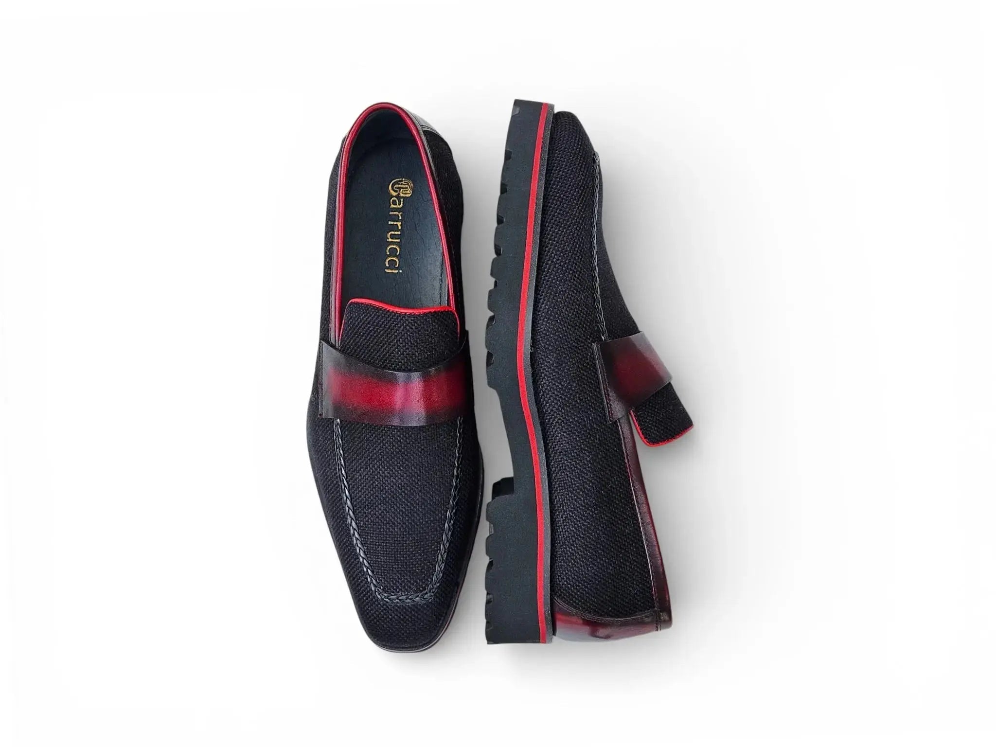 Denim Loafer in Lug Sole Carrucci Shoes Men's
