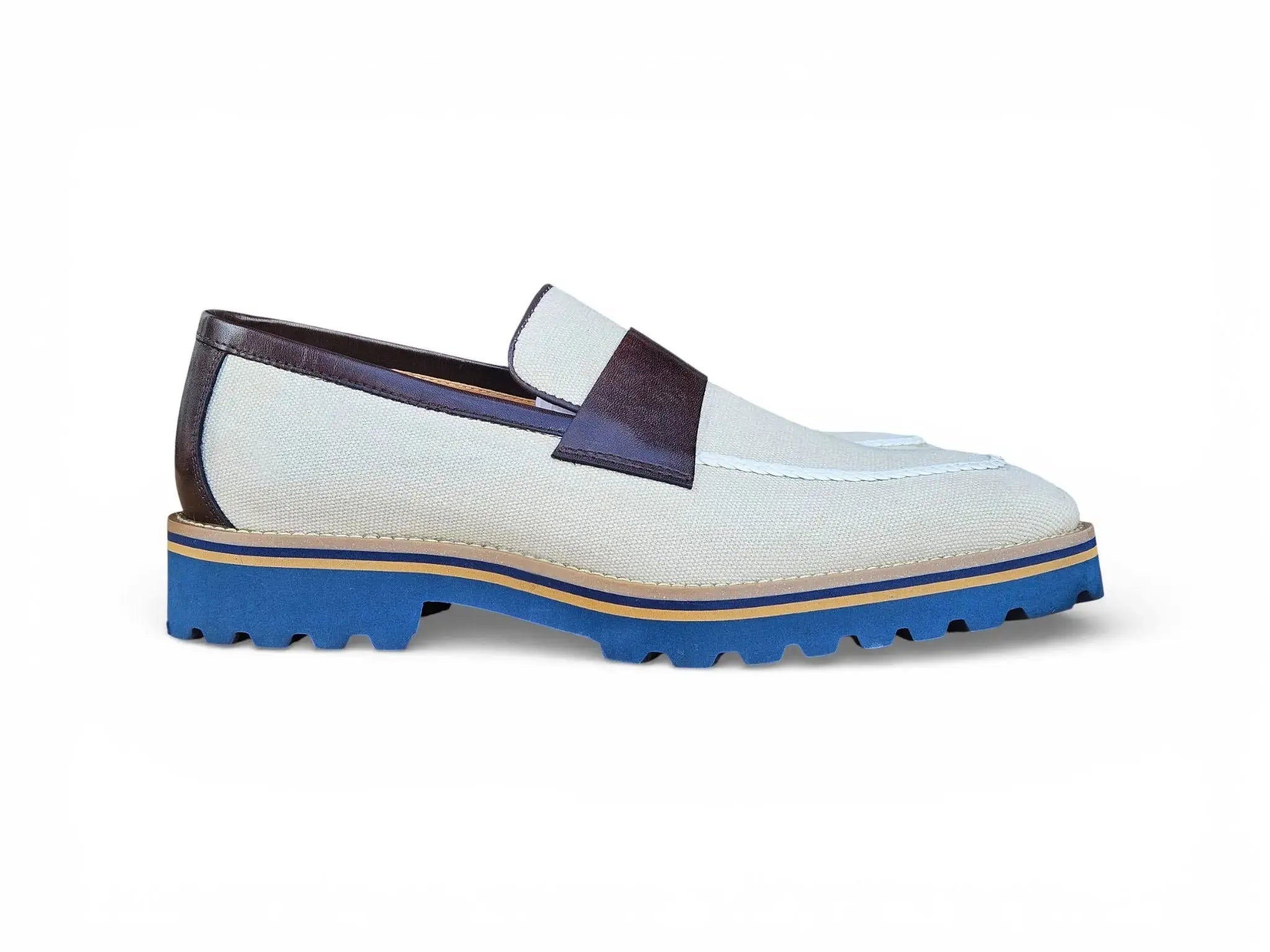 Denim Loafer in Lug Sole Carrucci Shoes Men's
