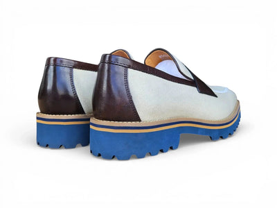 Denim Loafer in Lug Sole Carrucci Shoes Men's